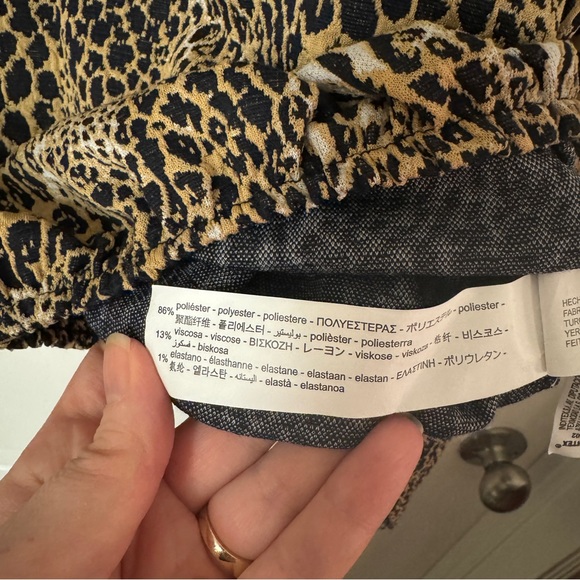 Animal Print Crop Top ~ Women’s small ~ Zara - Picture 5 of 9